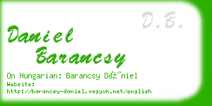 daniel barancsy business card